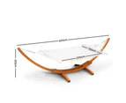 Gardeon Double Hammock with Wooden Hammock Stand