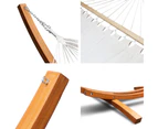 Gardeon Double Hammock with Wooden Hammock Stand