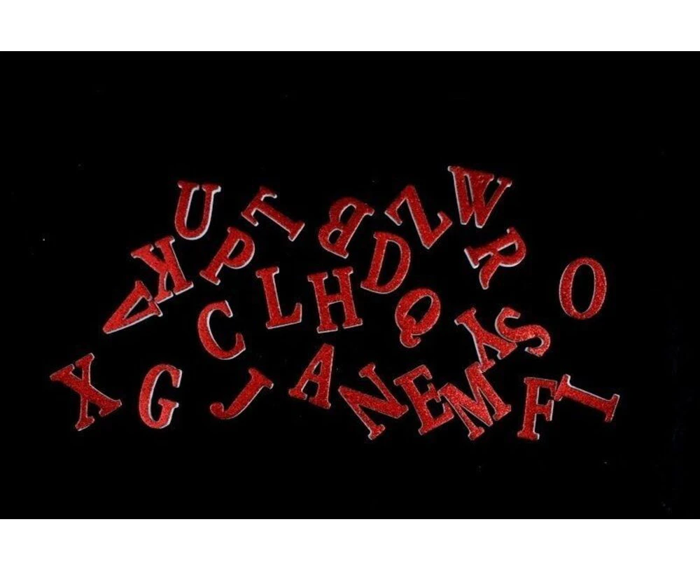 26pcs Christmas Glitter Alphabet Lettering Xmas Decoration Table Scatter Craft [Colour: Red]