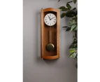 Cambridge 61.5x22.5cm Cabinet Pendulum Wall Clock - Warm Honey Oak