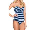 JETS Women's Bandeau One Piece - Ink/Chambray
