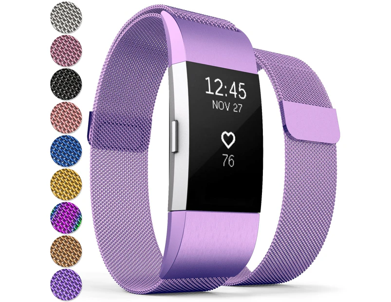 Proworks FitBit Charge 2 Milanese Metal Strap - Plum