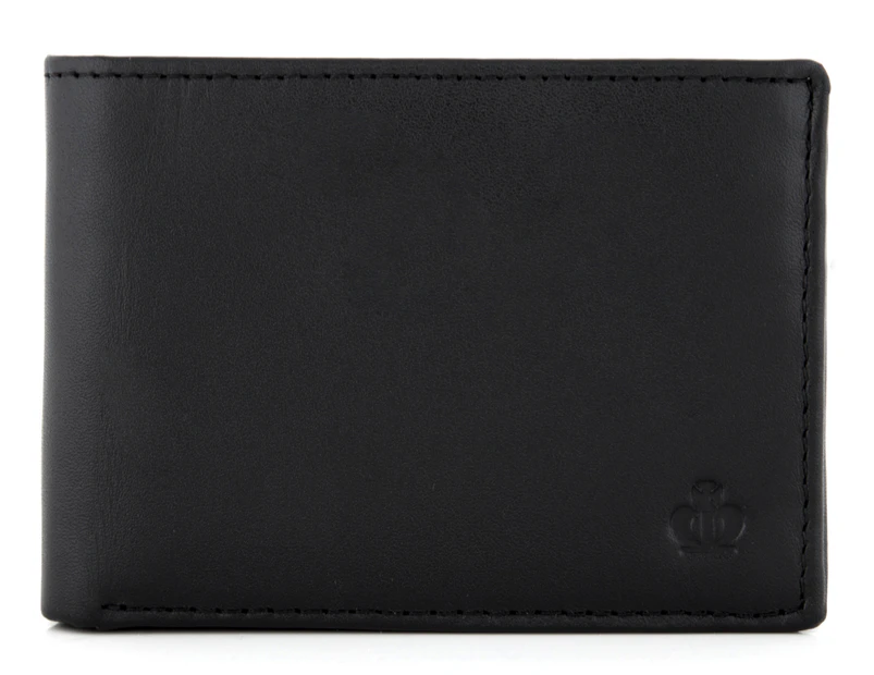 Jeff Banks Slim Leather Wallet - Black