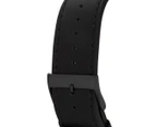 GUESS Men's 31mm Saddle Up Leather Cuff Watch - Black