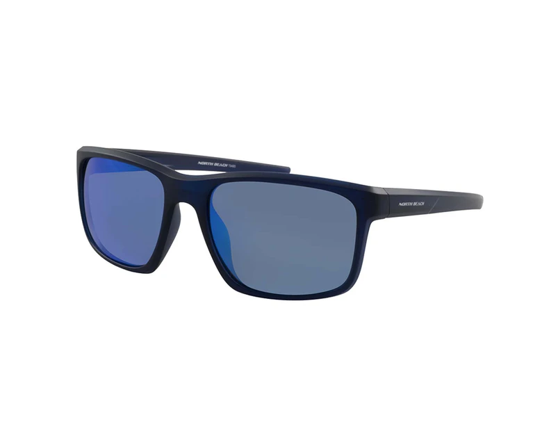 North Beach Lamprey Matt Blue Blue Mirror Sunglasses