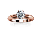 Jewel In The Palace Solitaire Ring Embellished with Swarovski crystals