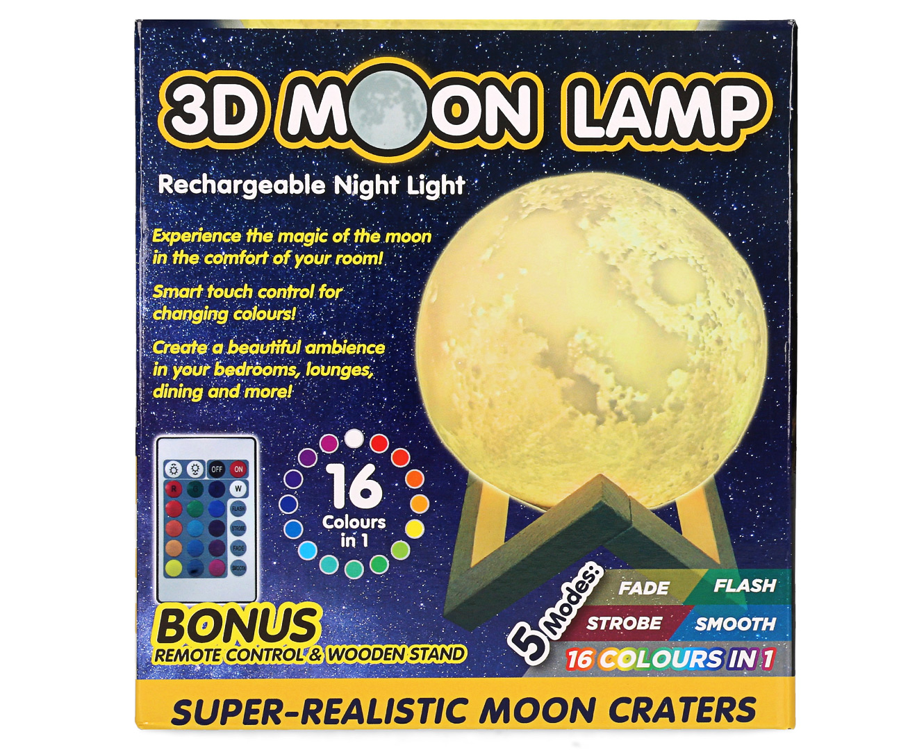 3D Moon Lamp Rechargeable Night Light | Www.catch.com.au, www.catch.com.au