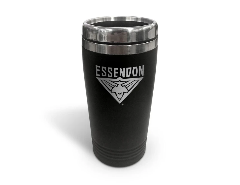 Essendon Bombers AFL TRAVEL Coffee Mug Cup Double Wall Stainless Steel