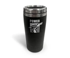 Adelaide Port Power AFL TRAVEL Coffee Mug Cup Double Wall Stainless Steel