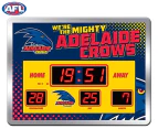 AFL Adelaide Crows Glass Scoreboard LED Clock