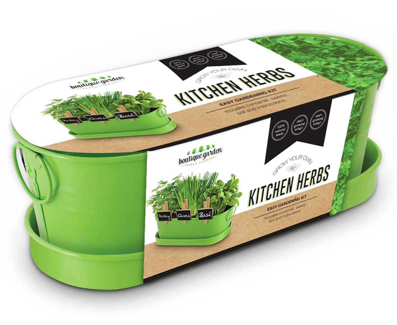 Boutique Garden Grow Your Own Windowsill Herbs Kit Catch.co.nz
