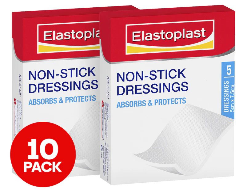 2 x 5pk Elastoplast Non-Stick Dressings