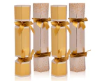 Mestige Luxury Christmas Crackers w/ Swarovski® Crystals 4-Pack - Gold