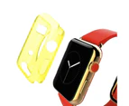Yellow For Apple Watch 1,2,3,4 (44mm,42mm) Slim TPU Protective Case