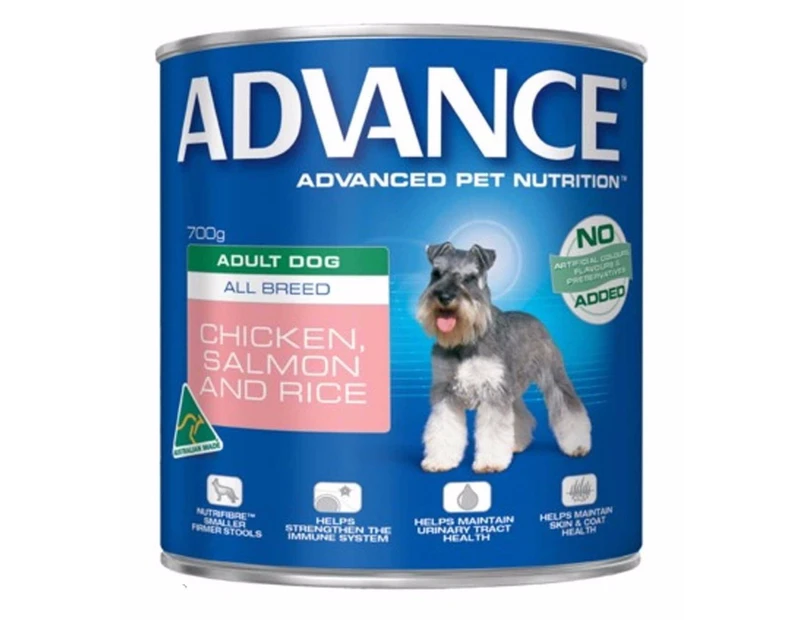 Advance All Breed Adult Dog 12x700g Chicken & Salmon
