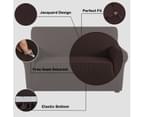 Stretch Sofa Covers Couch Covers Sofa Slip Cover Furniture Slipcovers Protector Stay In Place, Thick Soft Fabric, 1/2/3/4 Seater, Brown 3