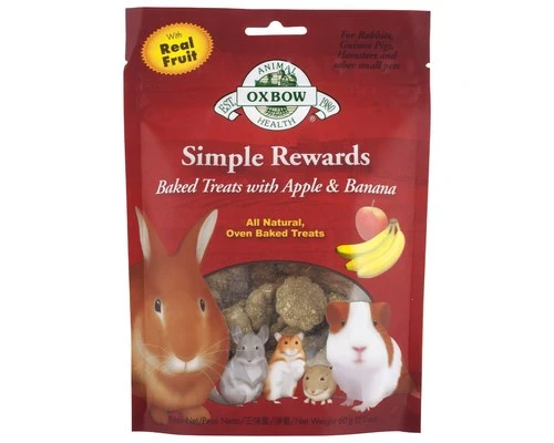 Oxbow Simple Rewards Apple & Banana Treats 85G