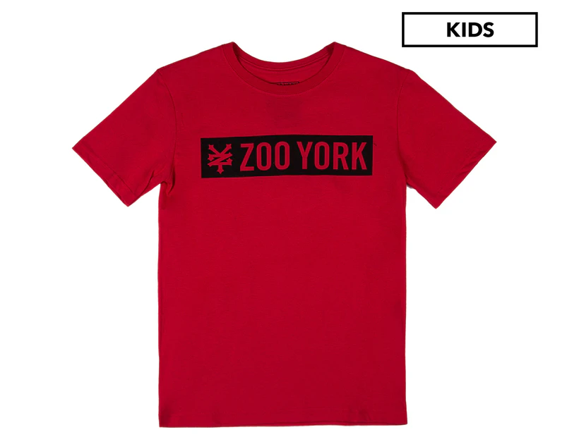 Zoo York Boys' Straight Plus Tee / T-Shirt / Tshirt - Tango Red