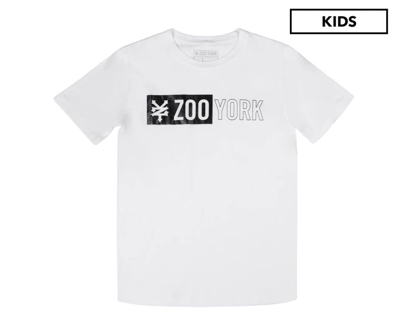 Zoo York Boys' Core Sticker Tee - White