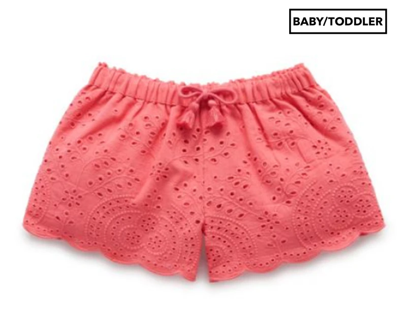 Purebaby Baby/Toddler Girls' Margarita Shorts - Pomegranate
