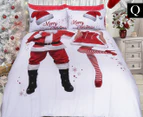 Pieridae Mr & Mrs Claus Queen Bed Quilt Cover Set 