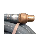 10M 1.5" KASA Fire Suction Water Hose With Cam Lock Brass Foot Valve