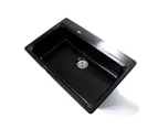 KASA Black Pearl Caesar Stone Single Bowl Kitchen Sink