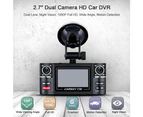 VO-030 2.7 HD 1080P Dual lens Car DVR Vehicle Digital Video Camera Recorder