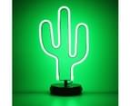 EOE Cactus LED Neon Table Light USB Cable Black Metal Base 2