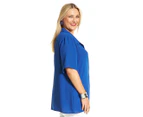 My Size Women's Blue Lagoon Shirt - Blue 