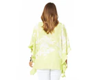 My Size Women's Palm Cove Swirl Top - Lime