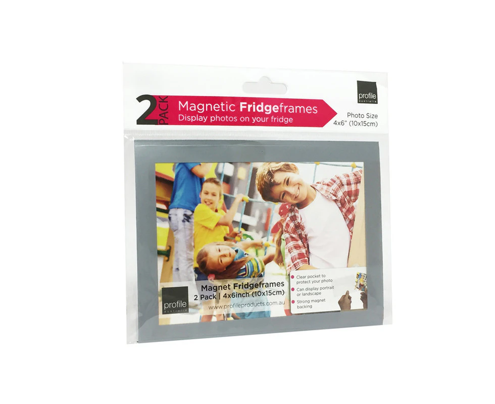 Fridge/Magnet Frames Silver Fridge Frame 4x6 2 Pack