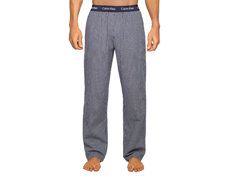Calvin Klein Men's Woven Sleep Pant - Plaid Navy