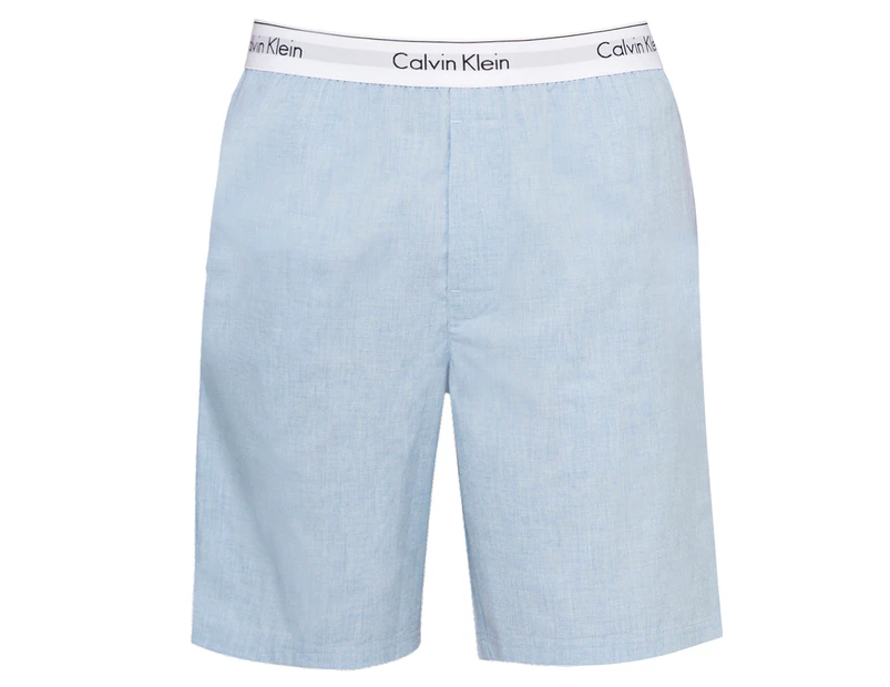Calvin Klein Men's Size S Modern Cotton Lounge Short - Chambray Heather