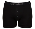 Calvin Klein Men's Body Boxer Brief w/ Button Fly - Black