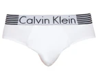 Calvin Klein Men's Iron Strength Cotton Hip Brief - White
