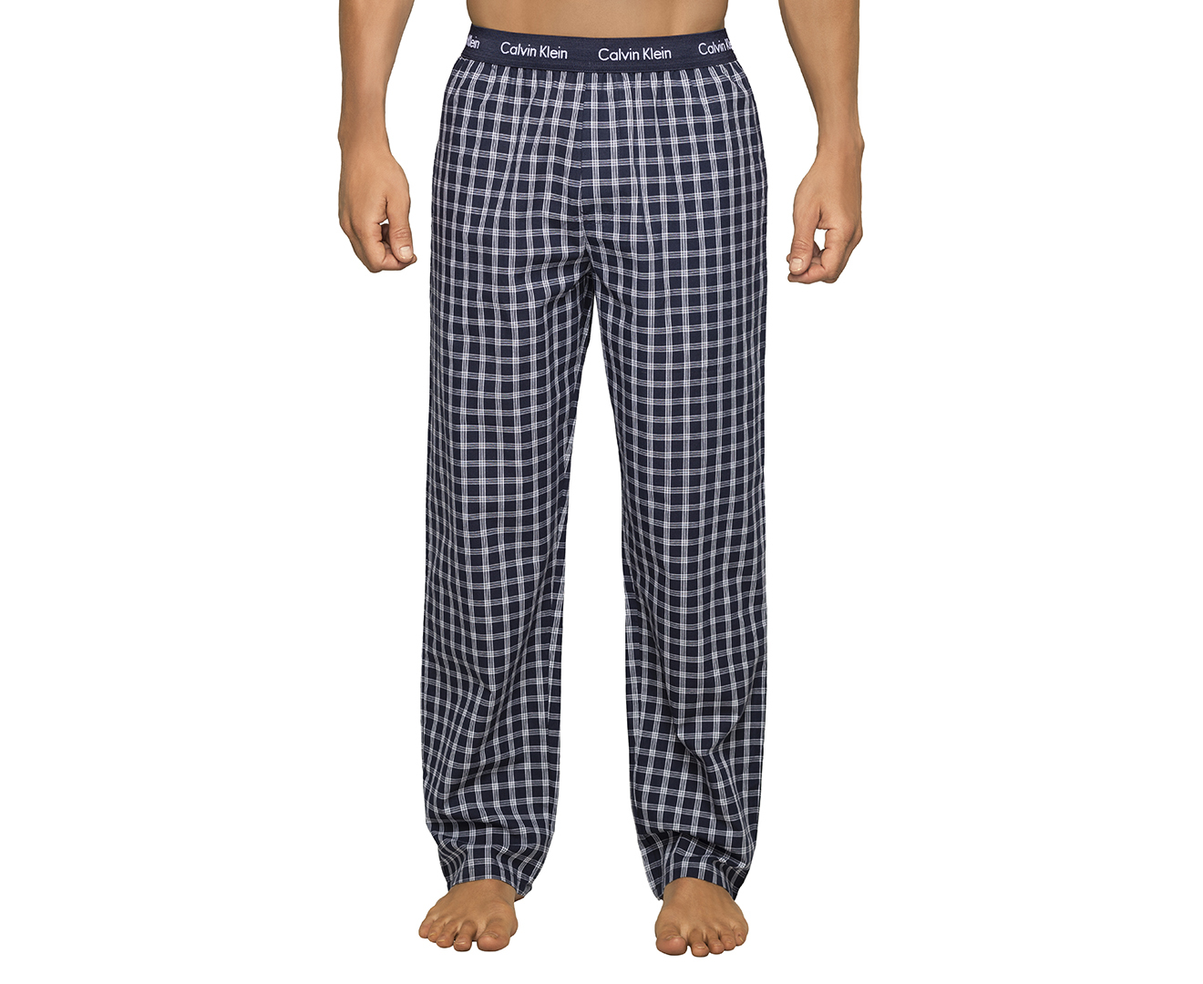 Calvin Klein Men's Woven Sleep Pant - Navy Check | Catch.co.nz