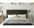 Istyle Chester Queen Drawer Storage Bed Frame Fabric Charcoal 2