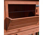Tinnapets Rabbit Hutch Wooden Chicken Coop Guinea Pig Cage House Feeder Storey