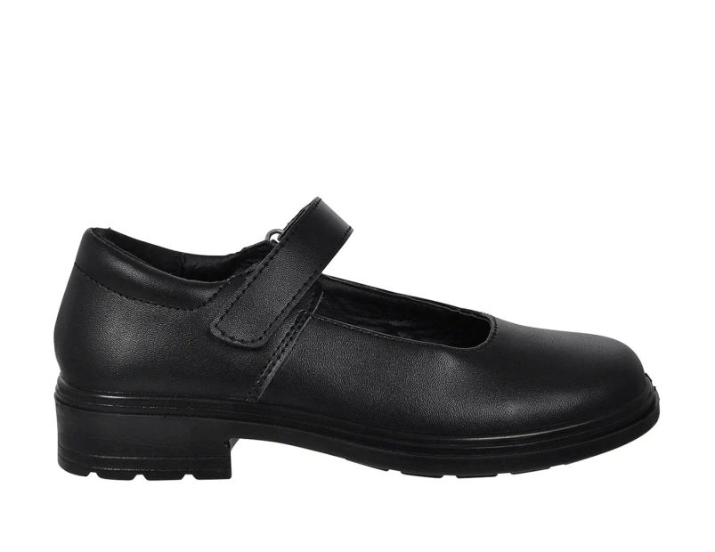 Lacey Everflex Leather Classic Mary Jane School Shoe Girl's - Black