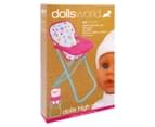 Dolls World Deluxe High Chair - Light Pink/Blue 1