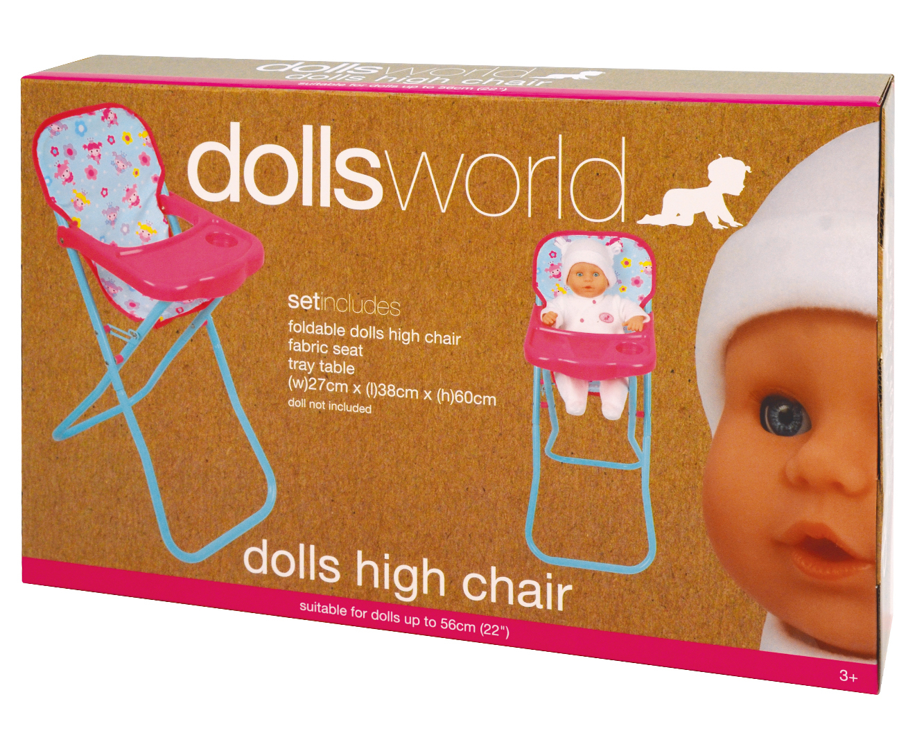 dolls world high chair