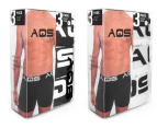 AQS - Men's Boxers Pack of 6 - Black, Black, Black + White, White, White