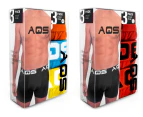 AQS - Men's Boxers Pack of 6 - Orange, Blue, Yellow + Red, Red, Red