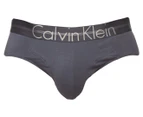 Calvin Klein Men's Focused Fit Cotton Hip Brief - Mistral