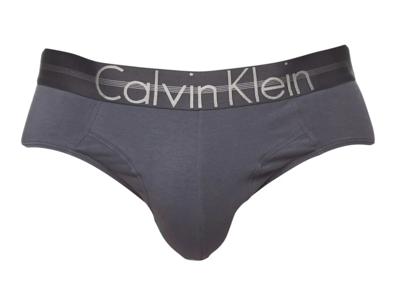 Calvin Klein Men's Focused Fit Cotton Hip Brief - Mistral