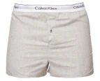 Calvin Klein Men's Modern Cotton Stretch Slim Fit Boxers 2-Pack - Grey/Olive