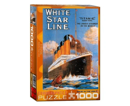 Eurographics The Titanic White Star Line 1000 Piece Jigsaw Puzzle