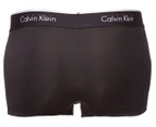 Calvin Klein Men's Microfibre Low Rise Trunks 3-Pack - Black/Red/Grey