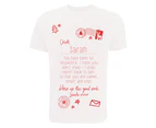 Christmas Shop Personalisable Childrens/Kids Letter To Santa Tee (White) - RW5838